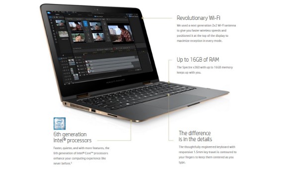 HP Spectre x360, le nouveau notebook ultrafin d’HP
