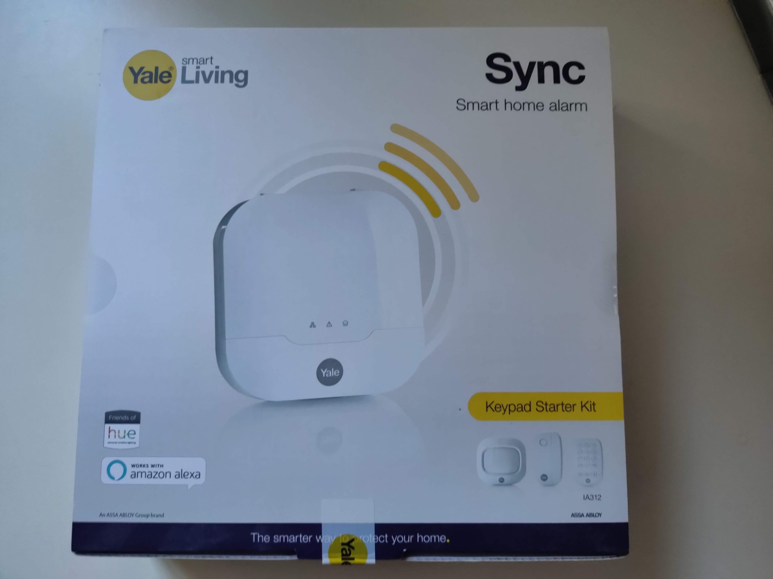 Smart Home Sync Yale-Starter Kit d/'alarme avec clavier intégré avec Alexa