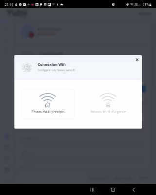 Yubii Home - Connexion wifi