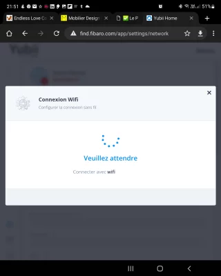 Yubii Home - Connexion wifi