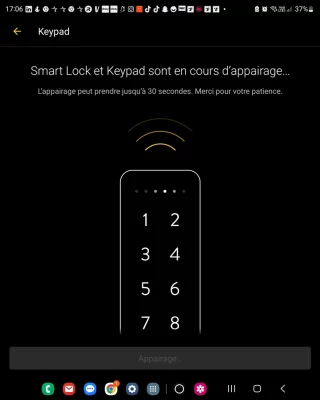 Nuki Keypad 2.0 appairage