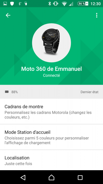 Motorola 360 2e génération