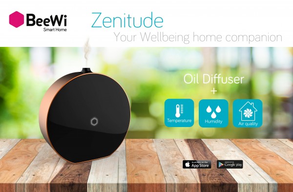 zenitude diffuseur d'huile essentielle connecté par BeeWi