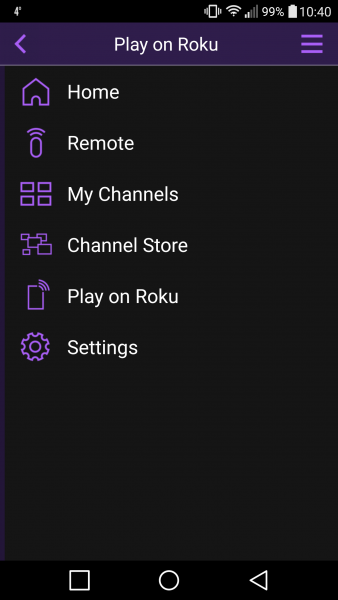 Roku 3 remote 1 play on roku home