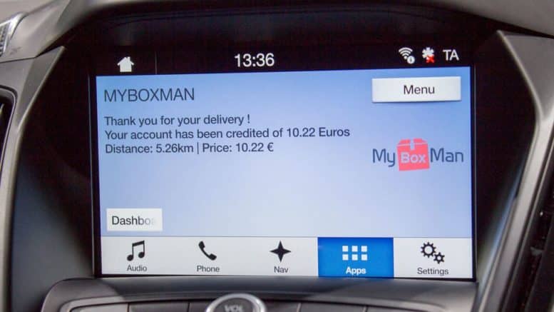 myboxman inclut dans SYNC3 de Ford