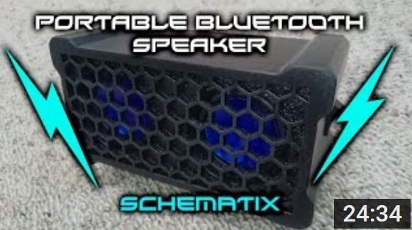 schematix enceinte sans fil Bluetooth maison