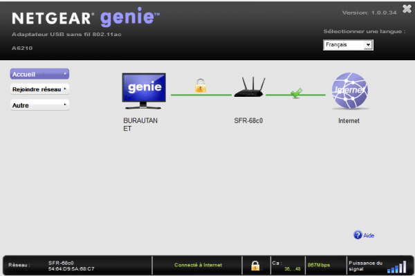 Netgear A620 dongle usb3 Wifi config (1)