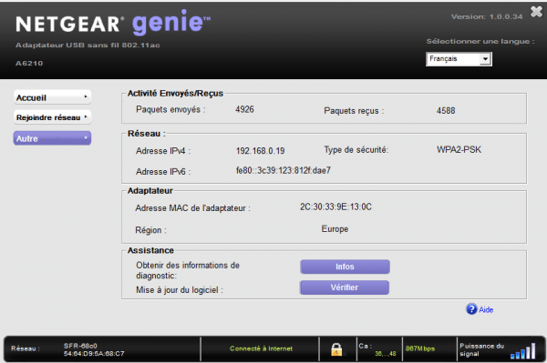 Netgear A620 dongle usb3 Wifi config (3)