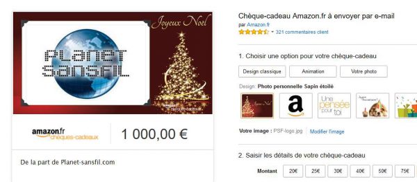 amazon cheque cadeau