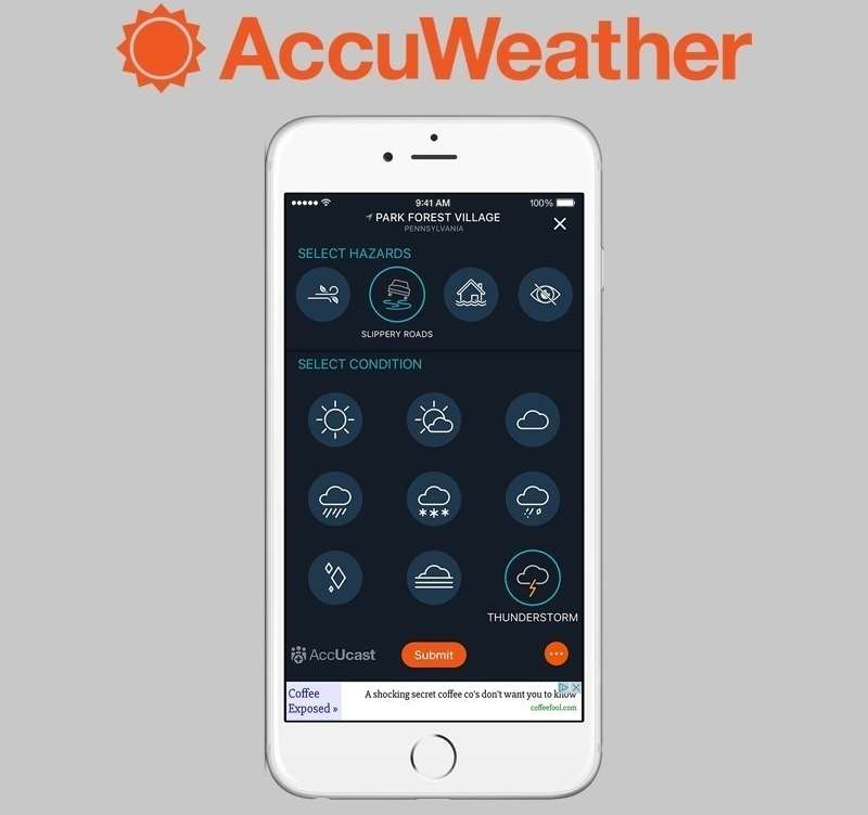 Accuweather app iphone