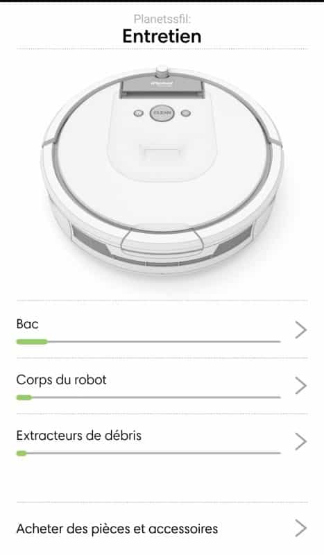 iRobot Roomba 980 config