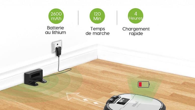 Holife Aspirateur Robot 4 en 1