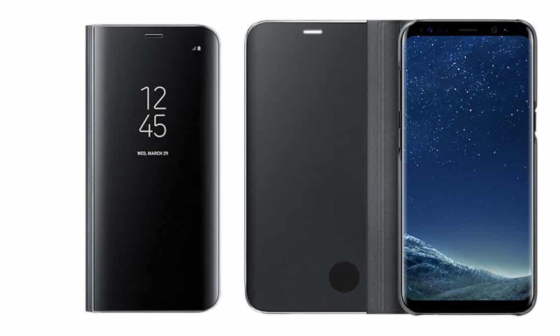 Samsung Galaxy S8 coque translucide à rabat