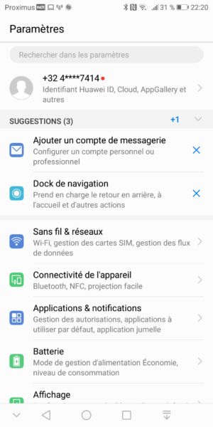 partage de connexion sous android