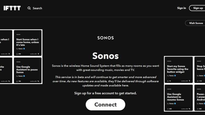 IFTTT Sonos