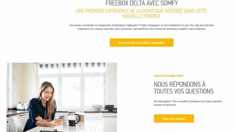 Somfy Freebox Delta