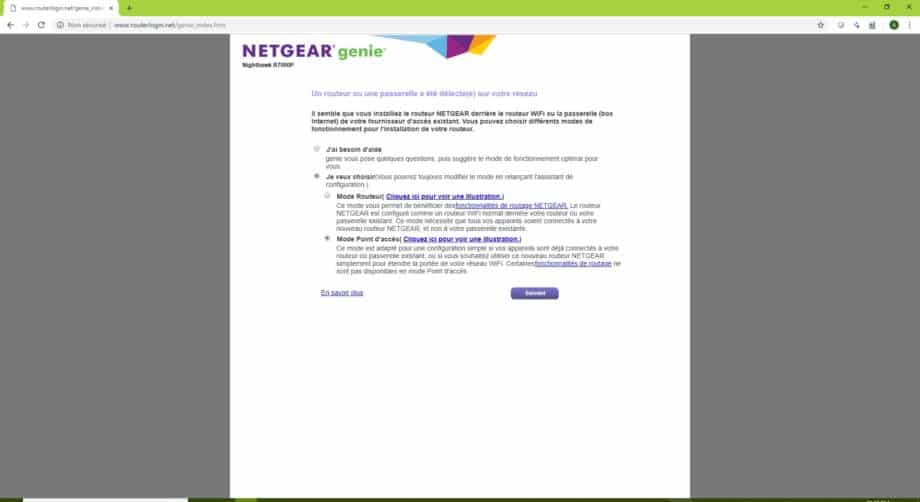 Netgear AC2300 Configuration