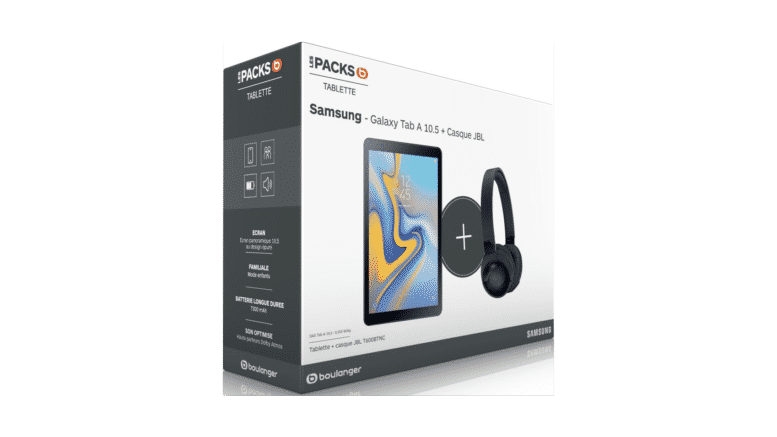 Pack Samsung Galaxy Tab A 10.5 Noir + Casque JBL