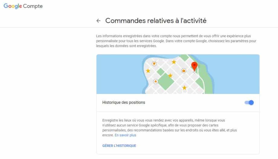 google confidentialité