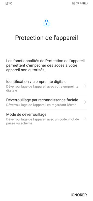 Huawei p30 Pro configuration