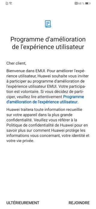 Huawei p30 Pro configuration