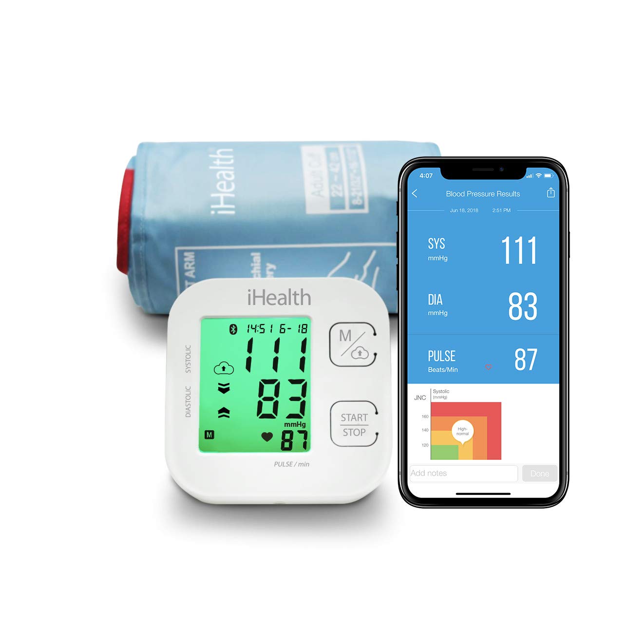iHealth TRACK KN550BT, un tensiomètre connecté.