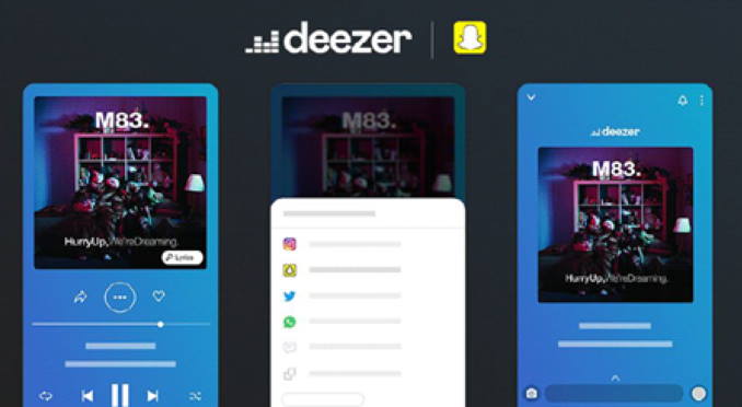 deezer Snapchat