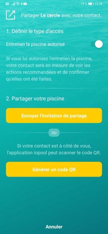 Iopool partage d'application.iopool