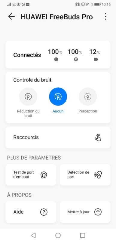 Huawei Freebuds Pro config