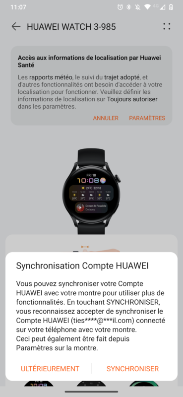 Huawei Watch 3 montre connectée