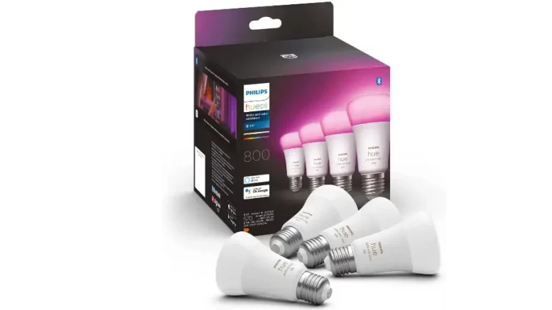 pack de 4 ampoules LED connectée Philips Hue