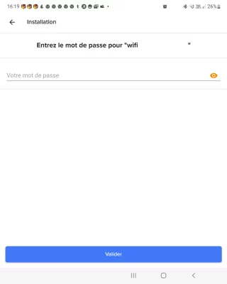 Sélection du wifi