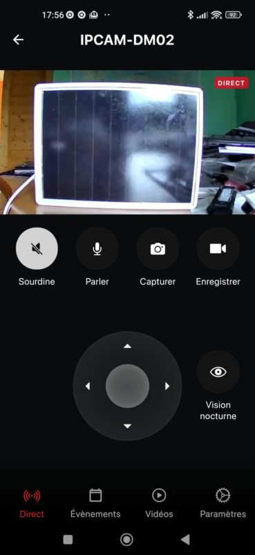 IPCAM-DM02 CHACON caméras dôme avec panneau solaire Android