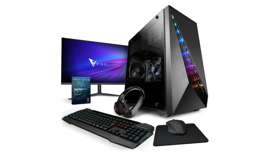 Tour PC Gamer Vibox + Clavier – Neuf – Prêt à Jouer – Format Tour