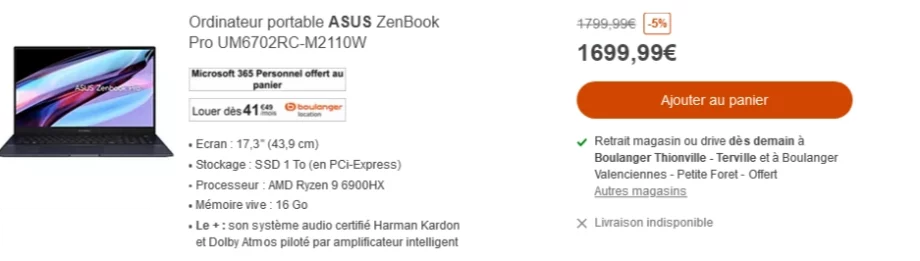 ASUS ZenBook Pro UM6702RC-M2110W