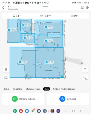 Découpage du plan en zone