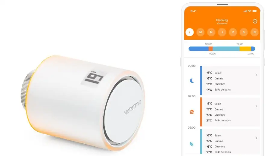 Tête Thermostatique Connectée et Intelligente Netatmo