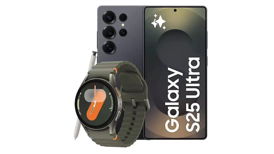 SAMSUNG Pack S25Ultra Noir + Watch7 40mm BT Vert
