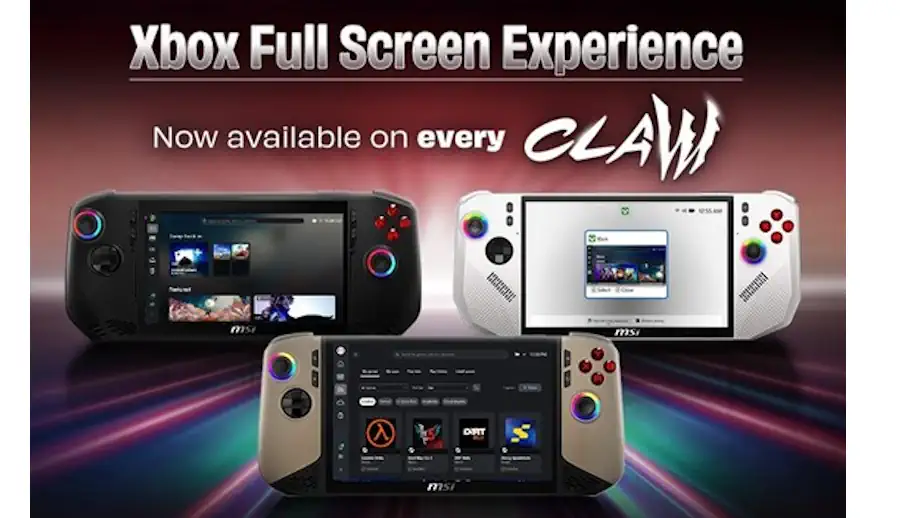 MSI Claw Xbox Full Screen