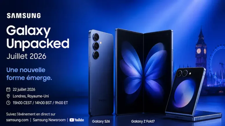 Galaxy Unpacked juillet 2026