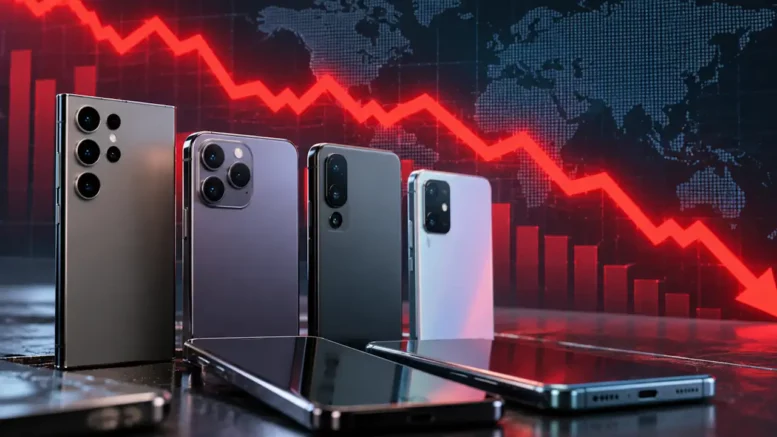 Marché des smartphones chute